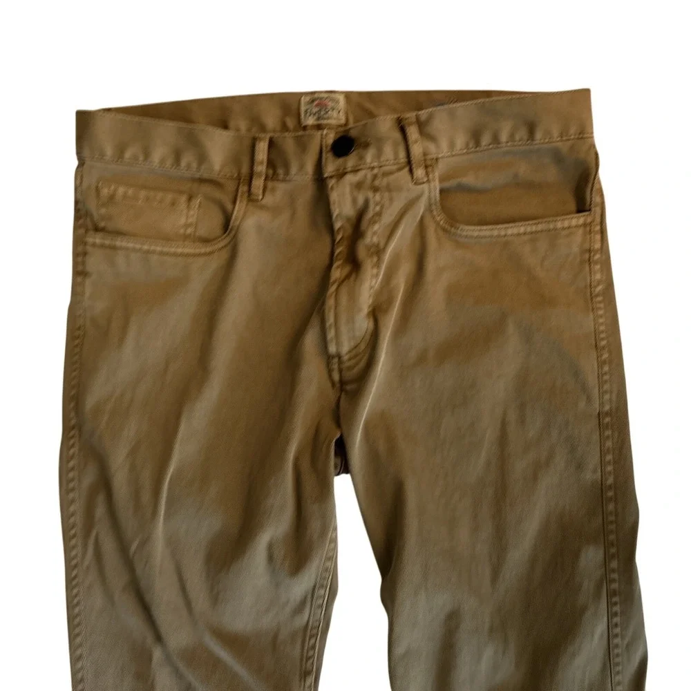 Faherty Men's Pants Size 31 Stretch Terry 5-Pocket Pant Straight Leg Denim Jeans